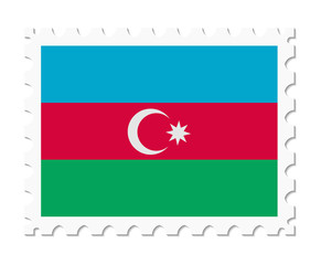 stamp flag azerbaijan