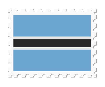 stamp flag botswana