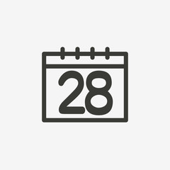 calendar outline icon