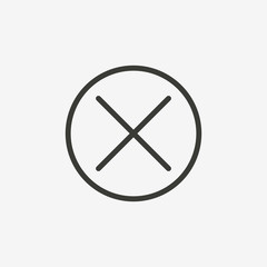 Fototapeta premium false mark icon