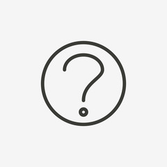 question outline icon