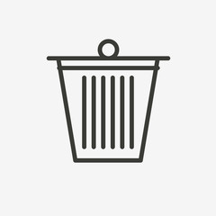 bin outline icon