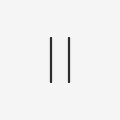 pause outline icon