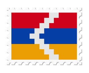 stamp flag nagorno kara