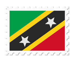 stamp flag saint kitts
