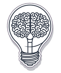bulb light isolated icon vector illustration design
