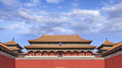 Pavilion at Forbidden City, well-known as Palace Museum, Beijing, China