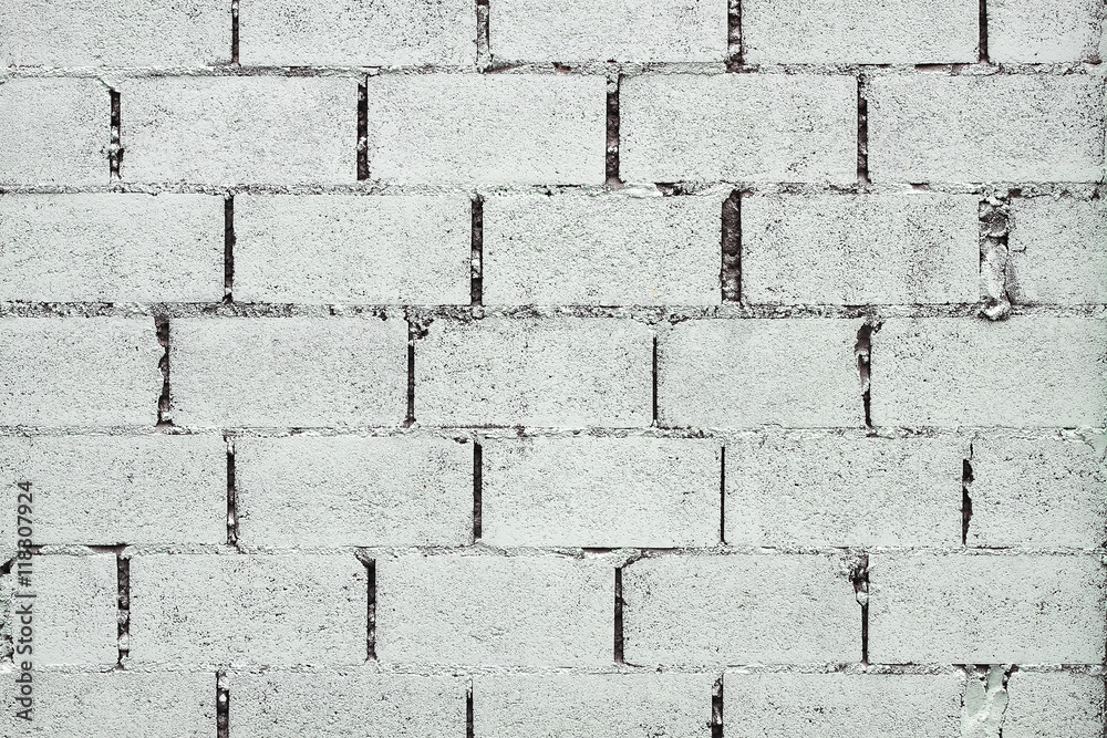 Poster concrete blocks wall for pattern and background