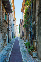 alley in Saint-Paul-de-Vence, Provence, France