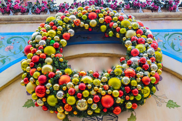 christmas decoration evergreen wreath
