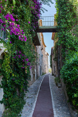 Fototapeta na wymiar alley in Saint-Paul-de-Vence, Provence, France