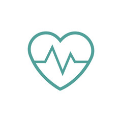 heartbeat thin line icon