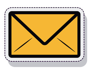 envelope message isolated icon vector illustration design