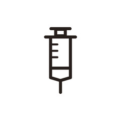 Syringe icon sign
