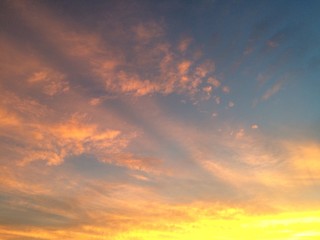 Colorful sunset