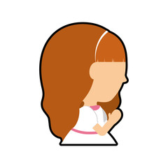 pray girl kid religion catholicism icon. Isolated and flat illustration