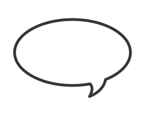 flat design conversation bubble icon vector illustration