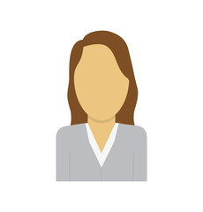 woman girl female avatar icon. Isolated and flat illustration