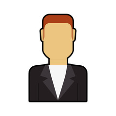 man male avatar person icon. Isolated and flat illustration