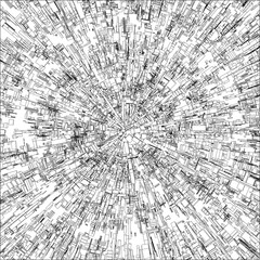 Futuristic Megalopolis City Of Boxes Vector