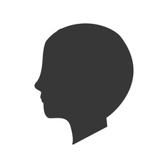man male avatar person icon. Isolated and flat illustration