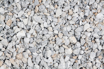 Crushed stone construction materials.