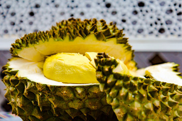 Durian Fruit close up