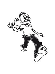 Obraz premium Zombie cool comic