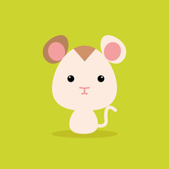 Cute Cartoon Wild hamster