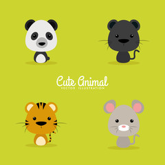 Cute Cartoon Wild Animal