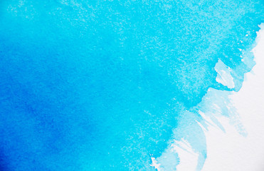 Abstract blue watercolor background