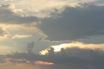 Fototapeta premium clouds in the evening sky