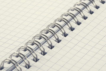 Open Spiral Notebook blank paper