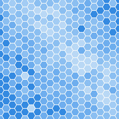 blue hexagons background