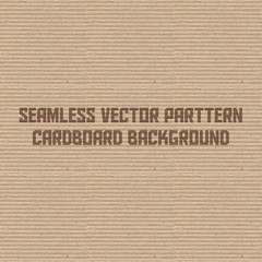 Seamless vector pattern brown cardboard background