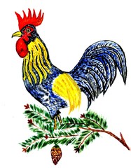 Fancy Rooster Art