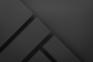 black layer layout  background 3d render