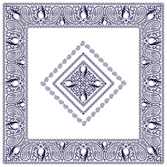 頭蓋骨のバンダナ 素材