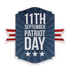 September 11th Patriot Day paper Banner