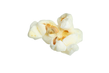 Popcorn on a white isolated background