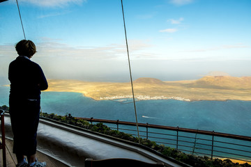 Isla La Graciosa island in Lanzarote in Canary Islands