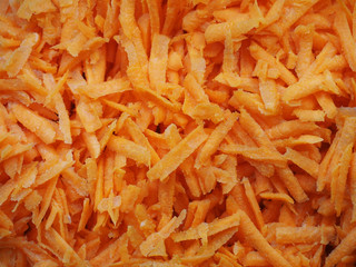 grated carrots background