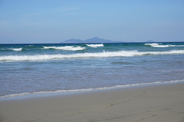 The Non Nuoc Beach near Da Nang in Central Vietnam