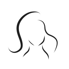 Vector logo woman.