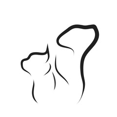 Obraz premium Vector animal logo.