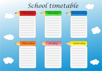 School timetable