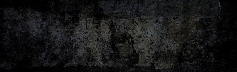 Verkratzte breite Oberfläche schwarz