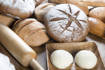 breads and vegetables 