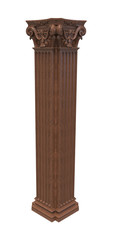 Classical wooden column