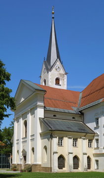 Stiftskirche Viktring bei Klagenfurt / K&auml;rnten / &Ouml;sterreich